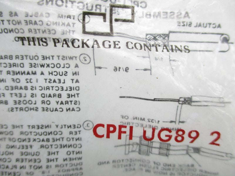 CAMBRIDGE PRODUCTS CPFIUG89-2 NSMP