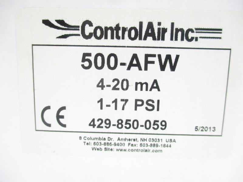 CONTROLAIR 500-AFW 1-17PSI NSMP