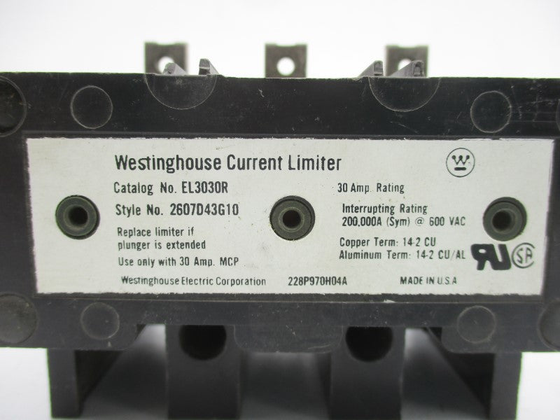 WESTINGHOUSE EL3030R 600VAC 30A UNMP