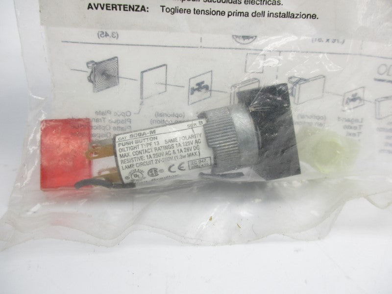 ALLEN BRADLEY 800A-M2GR24 SER. B 250VAC 1A NSMP