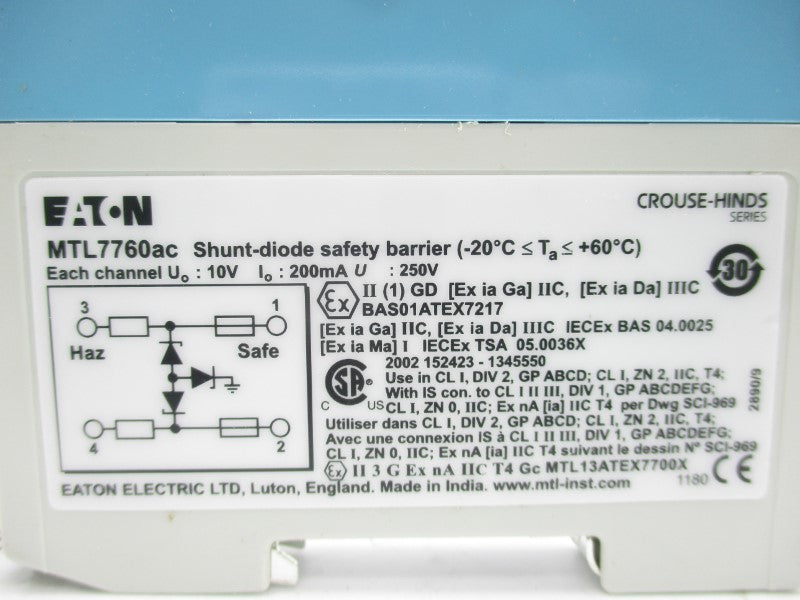 EATON MTL7760AC (PKG OF 9) NSMP