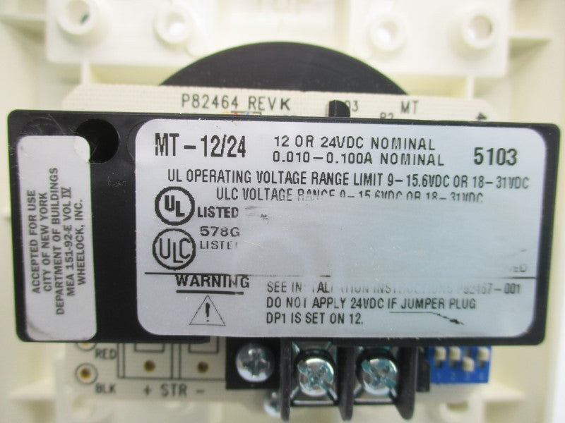 WHEELOCK MT-12/24-W-UL-ULC 18-31VDC NSMP