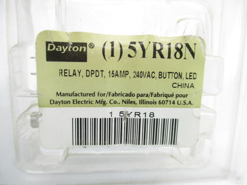 DAYTON 5YR18N 240VAC 15A NSMP