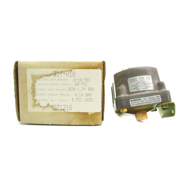 BARKSDALE D1T-H18 600V .4-18PSI  NSMP
