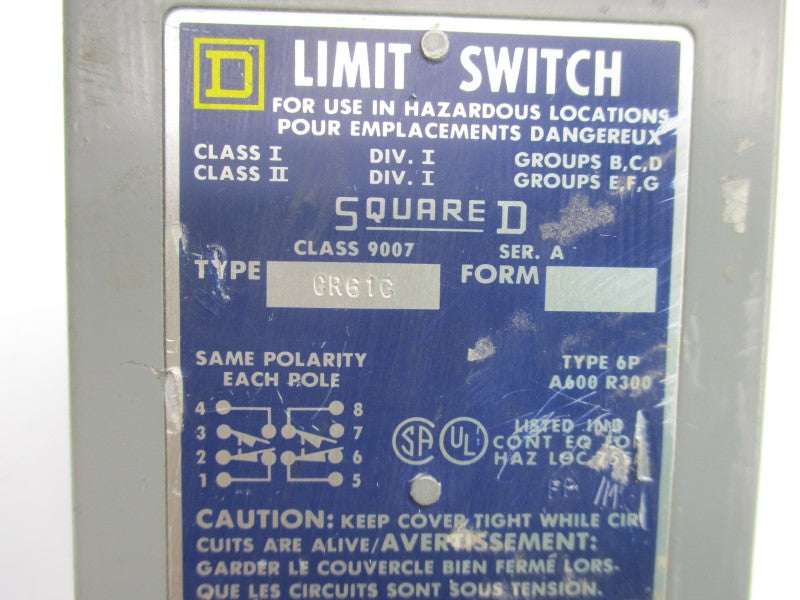 SQUARE D 9007CR61C SER. A UNMP