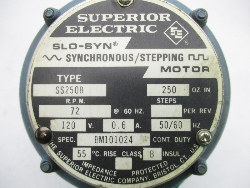 SUPERIOR ELECTRIC SS250B 120V 0.6A UNMP