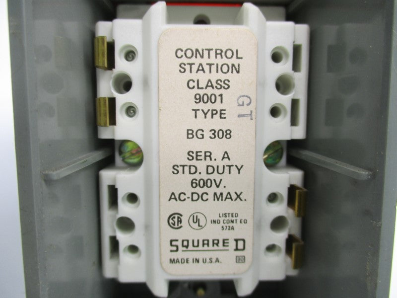 SQUARE D 9001BG308 SER. A 600VAC-DC UNMP