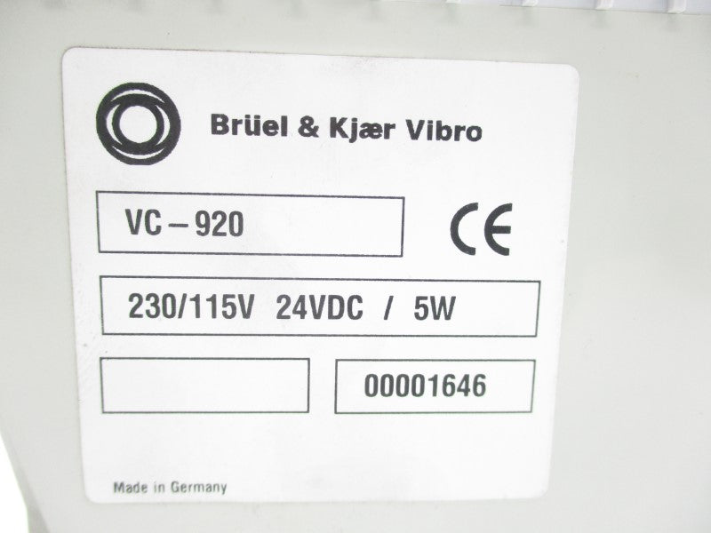 BRUEL & KJAER VIBRO VC-920 115/230V NSMP