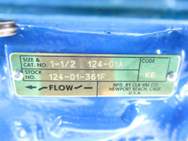 CLA VAL 124-01A 1-1/2" UNMP