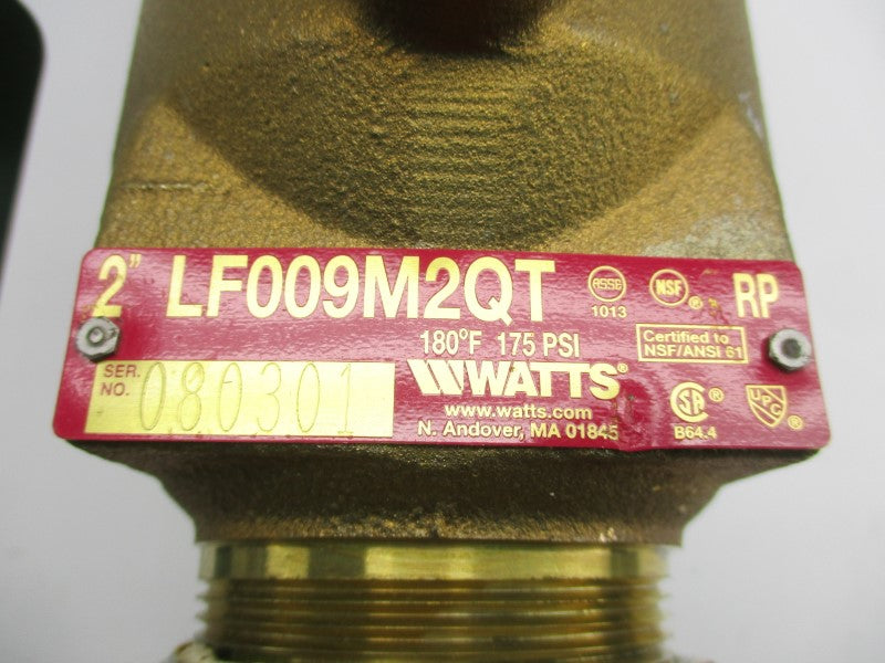 WATTS LF009M2QT 175PSI 2" NSNP
