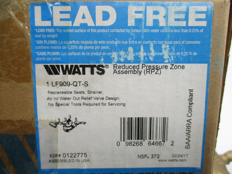 WATTS LF909-QT-S 1" NSMP