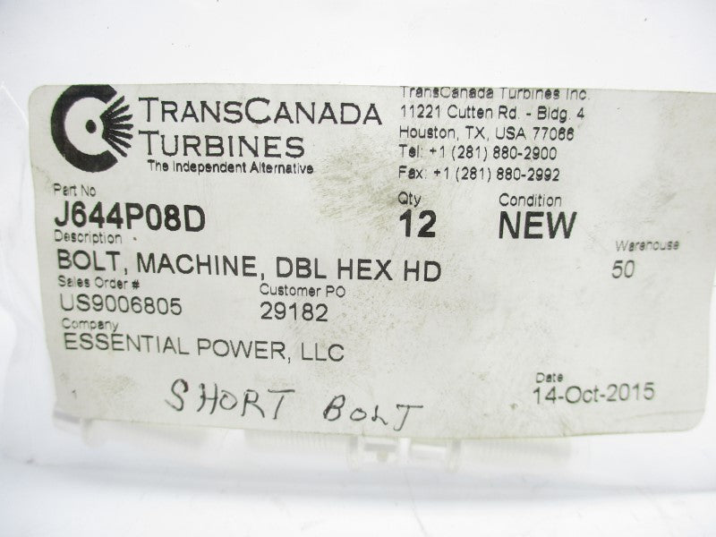 TRANSCANADA J644P08D (PKG OF 12) NSMP