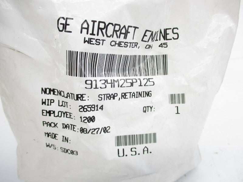 GE AIRCRAFT ENGINES 9134M25P125 NSMP