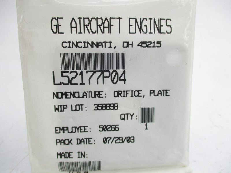 GE AIRCRAFT ENGINES L52177P04 NSMP