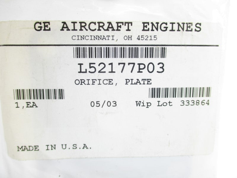 GE AIRCRAFT ENGINES L52177P03 NSMP