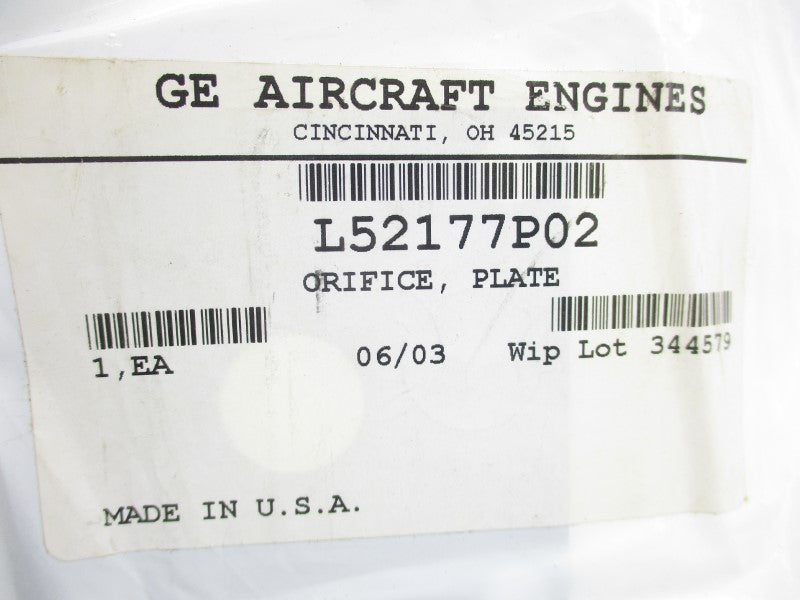 GE AIRCRAFT ENGINES L52177P02 NSMP