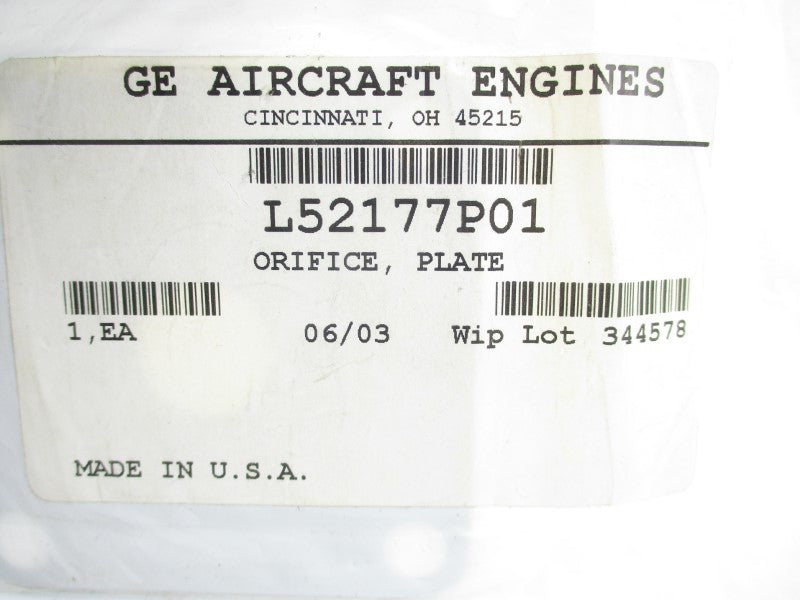GE AIRCRAFT ENGINES L52177P01 NSMP