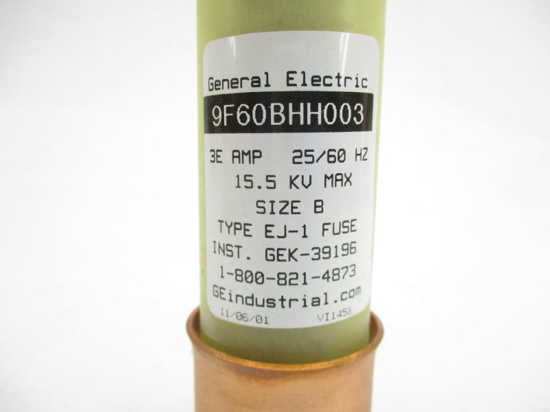 GENERAL ELECTRIC 9F60BHH003 15.5KV 3A NSMP