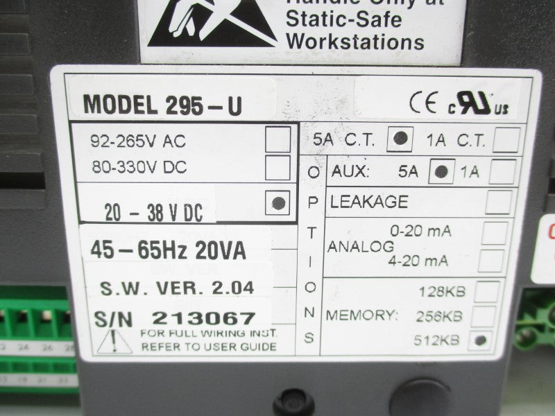 SATEC 295-U 20-38VDC UNMP