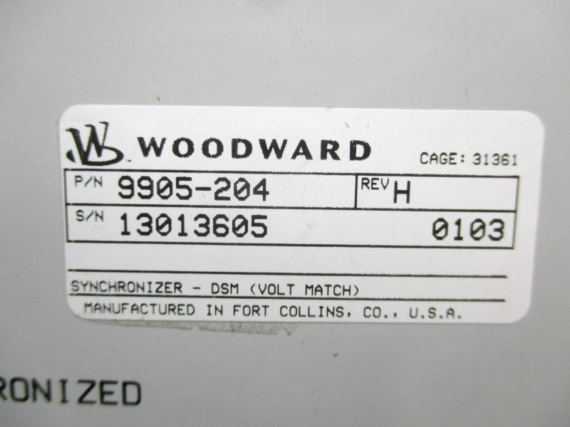 WOODWARD 9905-204 115/230VAC UNMP