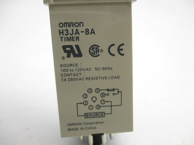 OMRON H3JA-8A 100-120VAC 7A 0-5S NSMP