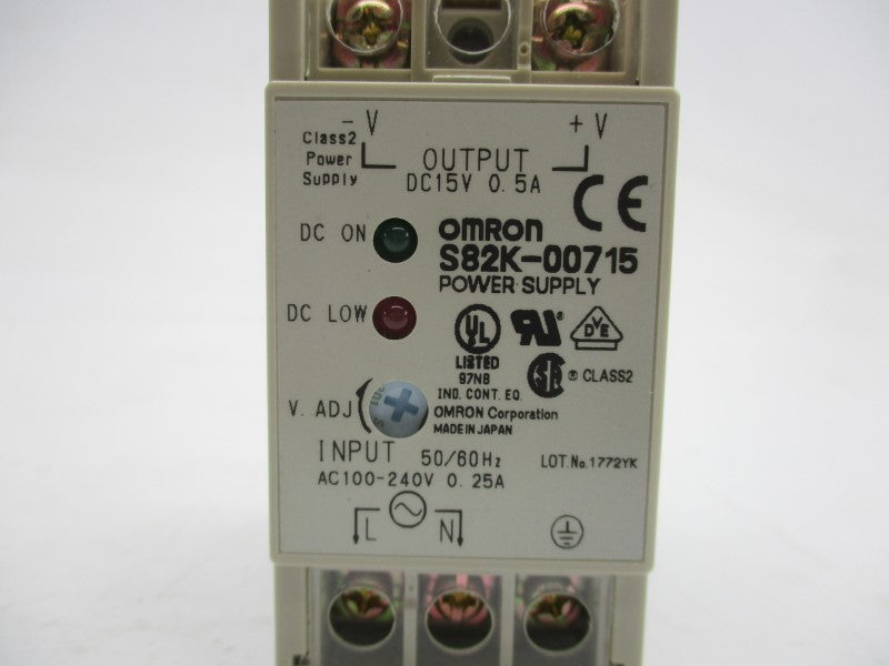 OMRON S82K-00715 100-240VAC 0.25A NSMP