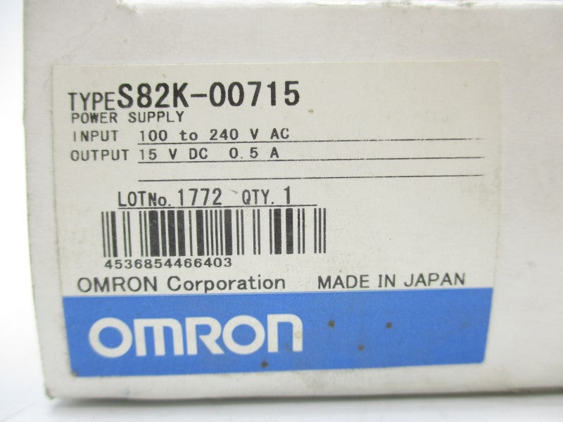 OMRON S82K-00715 100-240VAC 0.25A NSMP
