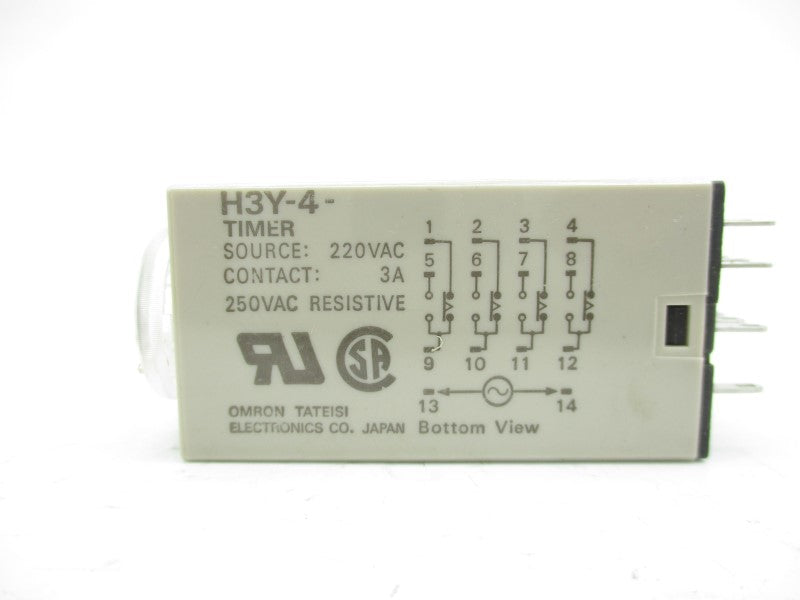 OMRON H3Y-4 220VAC 3A 0-5S NSMP