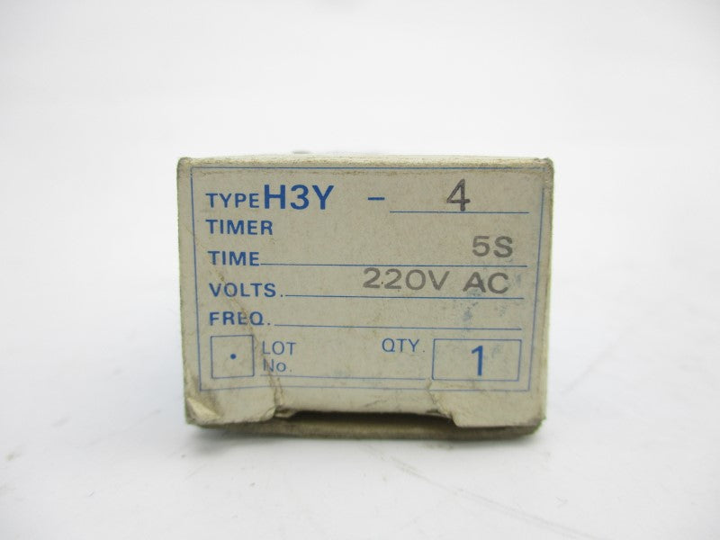 OMRON H3Y-4 220VAC 3A 0-5S NSMP