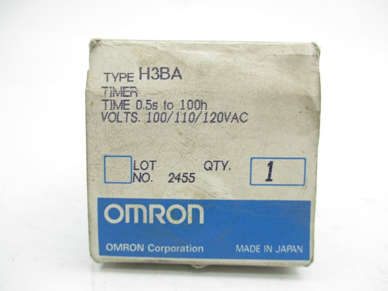 OMRON H3BA 100/110/120VAC 5A 0.5S-100H NSMP