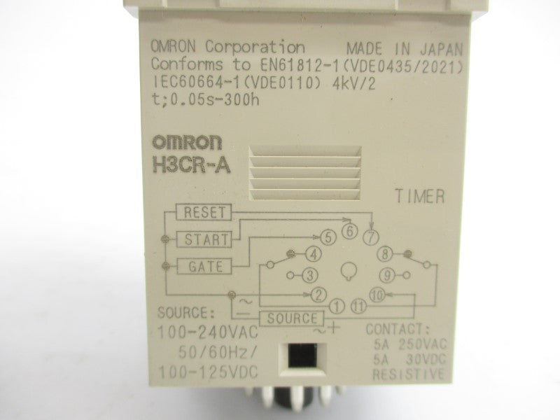 OMRON H3CR-A 100-240VAC 5A 1.2S-300H NSMP