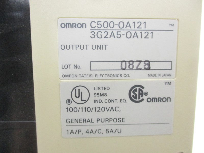 OMRON C500-OA121 3G2A5-OA121 100/110/120VAC 5A NSMP