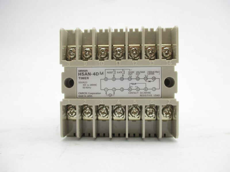 OMRON H5AN-4DM 100-240VAC 3A 99.99S-9999H NSMP