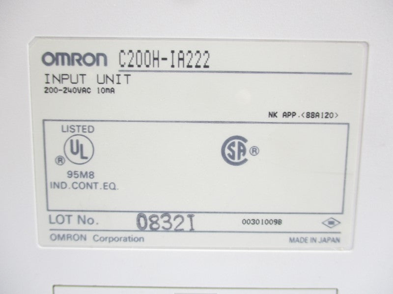 OMRON C200H-IA222 200-240VAC NSMP