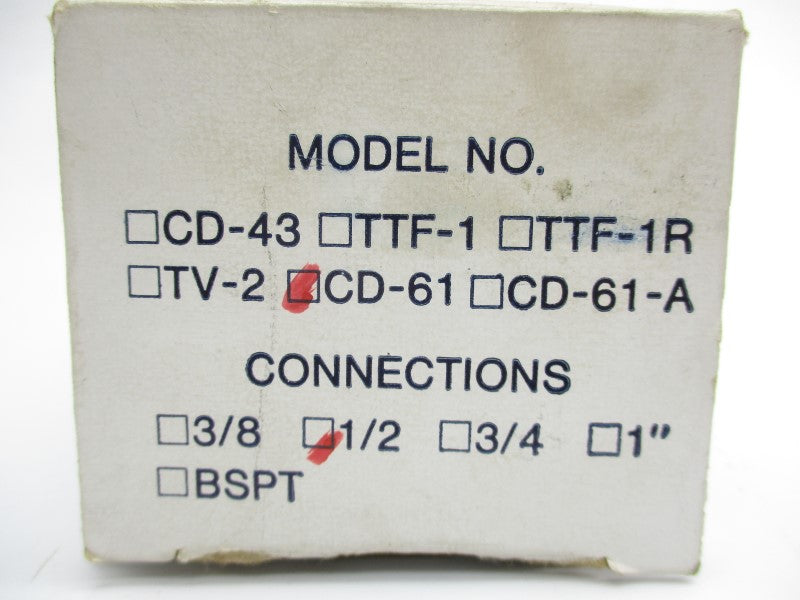 ARMSTRONG CD-61-1/2 10-600PSI NSMP