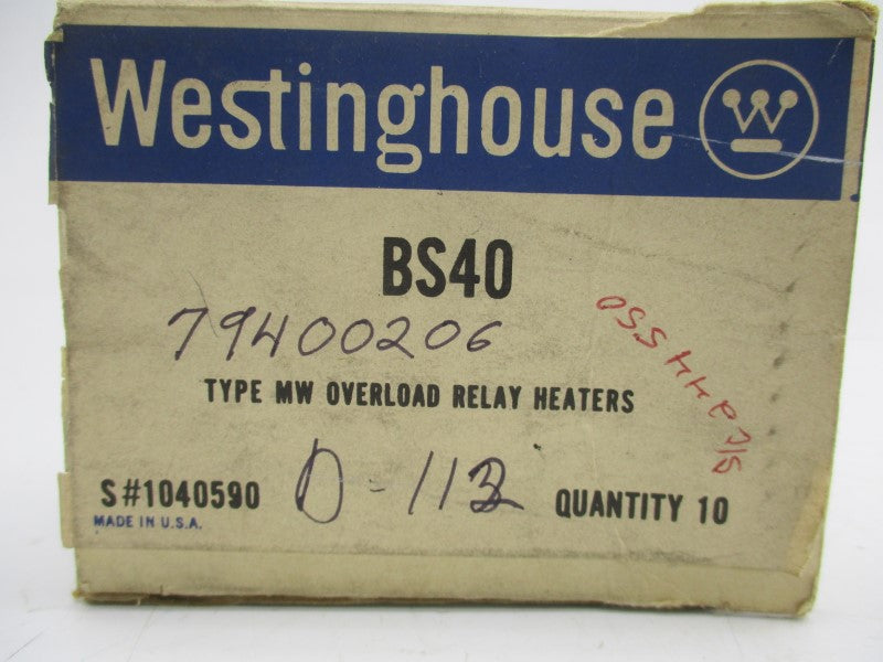 WESTINGHOUSE BS40 (PKG OF 10) NSMP
