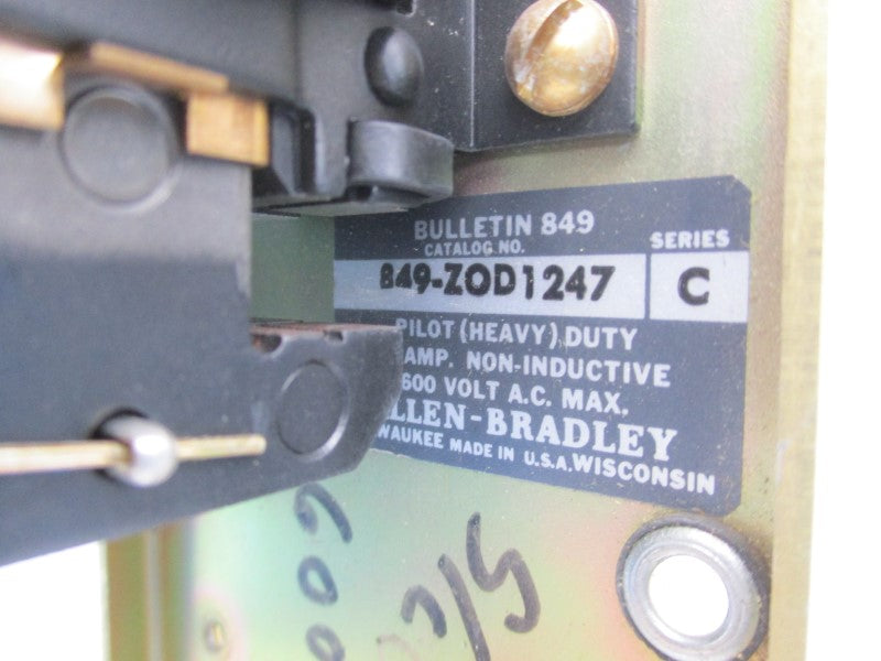 ALLEN BRADLEY 849-ZOD1247 SER. C 110/120V UNMP