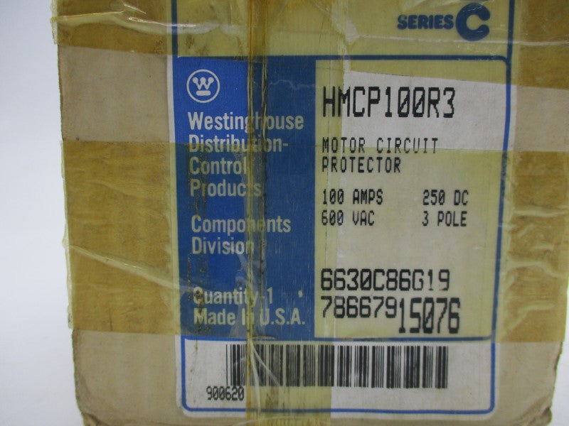 WESTINGHOUSE HMCP100R3 SER. C 600VAC 100A NSMP