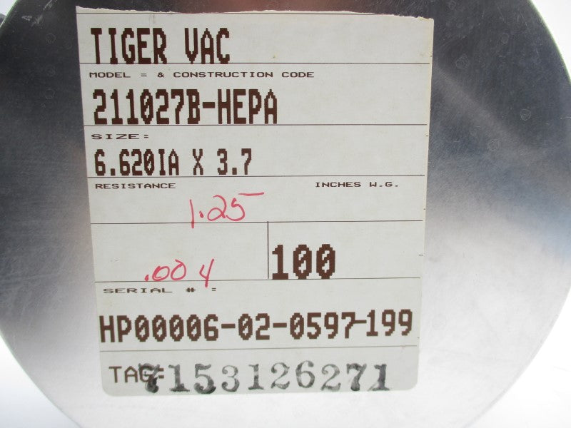 TIGER VAC 211027B-HEPA NSNP
