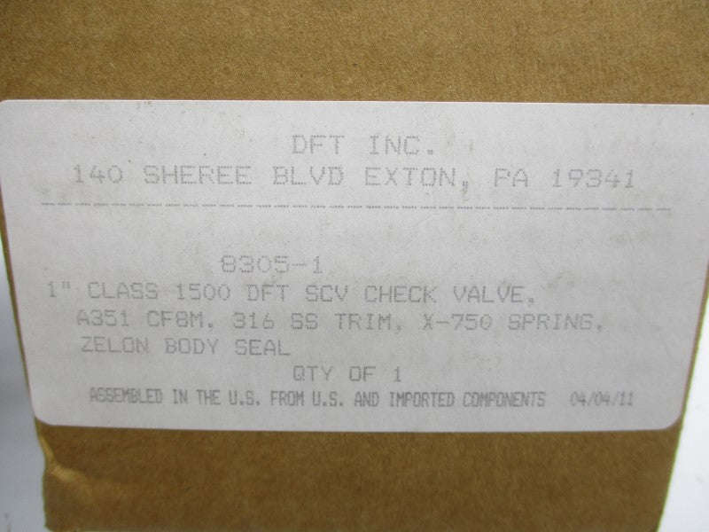 DFT 8305-1 NSFS