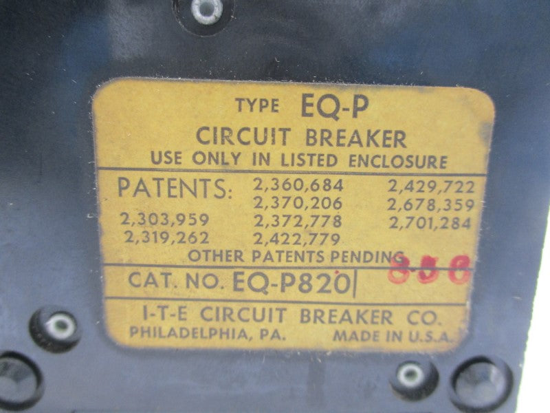 ITE EQ-P820 20A NSNP