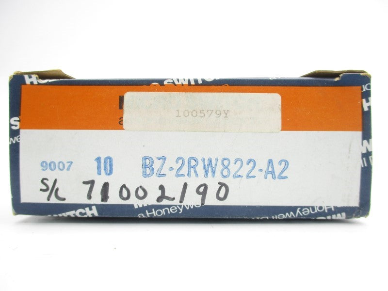 MICRO SWITCH BZ-2RW822-A2 600VAC 2A (PKG OF 10) NSMP