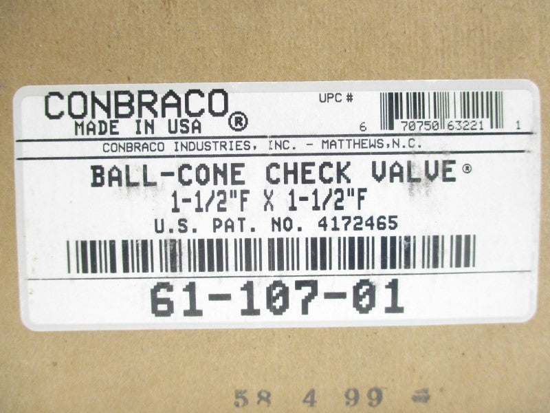 CONBRACO 61-107-01 1-1/2" NSMP