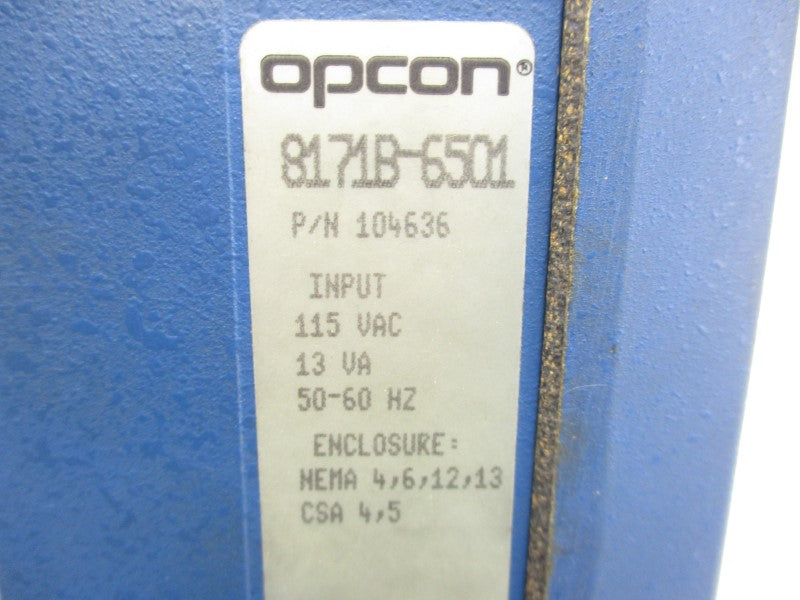 OPCON 104636 8171B-6501 115VAC UNMP