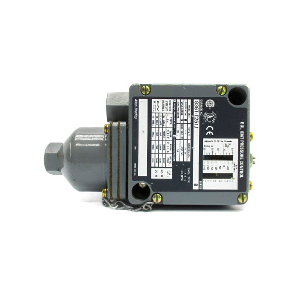 ALLEN BRADLEY 836T-T251J SER. B 120-600VAC 60A 80PSI UNMP