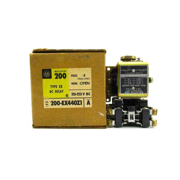ALLEN BRADLEY 200-EX440Z1 SER. A 115-125VDC (BR/YL) NSMP