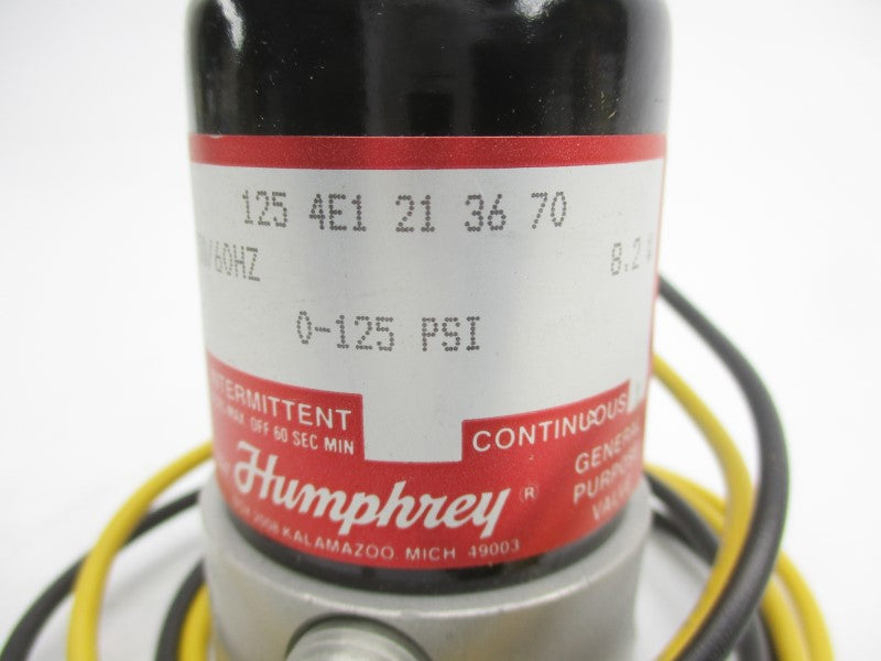HUMPHREY 1254E1213670 120V 0-125PSI NSNP