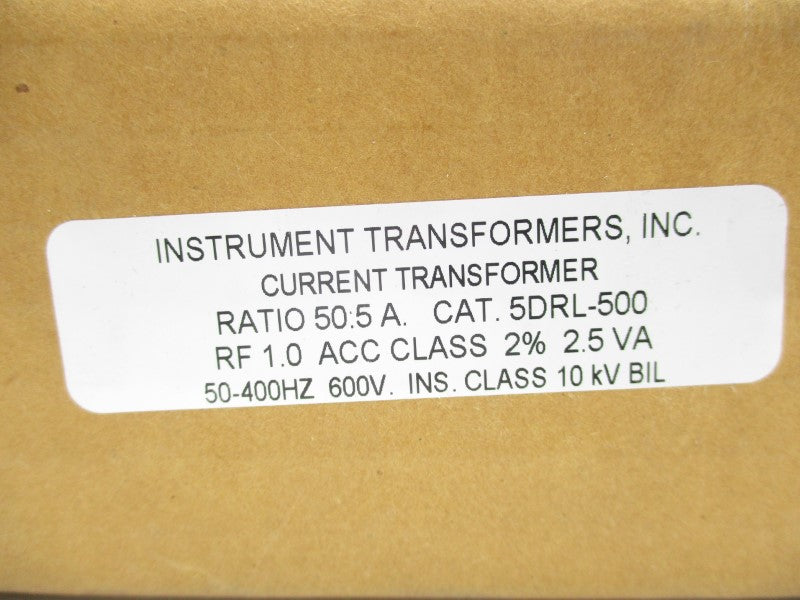 INSTRUMENT TRANSFORMERS 5DRL-500 600V NSFS