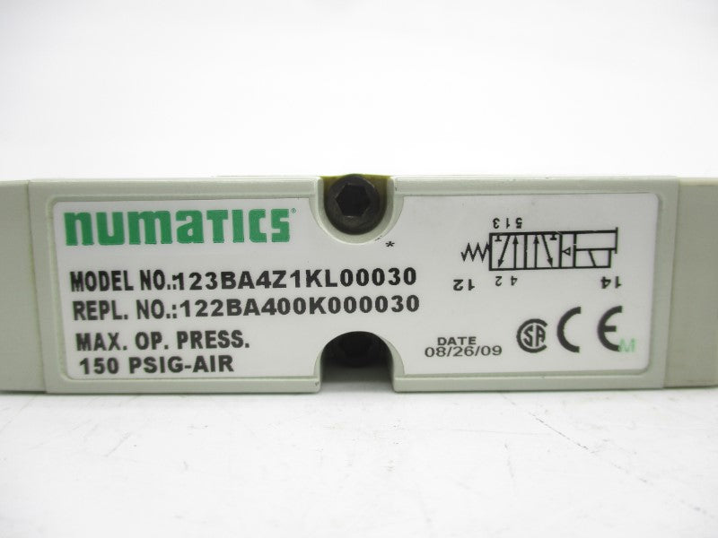 NUMATICS 123BA4Z1KL00030 150PSI NSNP