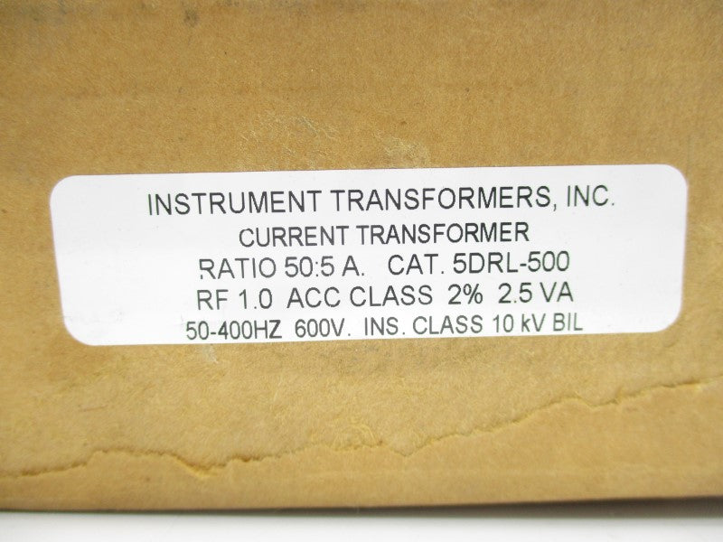 INSTRUMENT TRANSFORMER 5DRL-500 600V NSMP